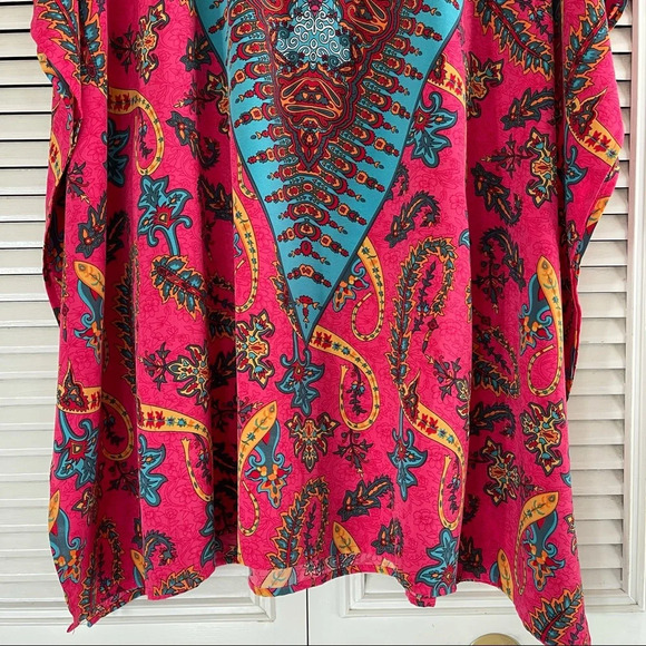 COIGARSAM Beach Style Women Mini dress Summer National Wind size Small - Picture 7 of 16